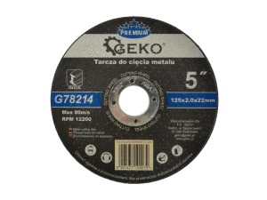 Tarcza do cięcia metalu GEKO  125x2 do nierdzewki INOX  Geko