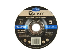 Tarcza do szlifowania metalu GEKO  125x6 do nierdzewki INOX  Geko