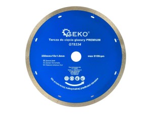 Tarcza do cięcia glazury 250mmx10x1.6mm  Geko