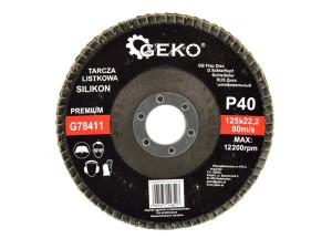 Tarcza listkowa"SILIKON" 125mm P40 GEKO  Geko