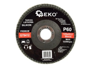 Tarcza listkowa"SILIKON" 125mm P60 GEKO  Geko