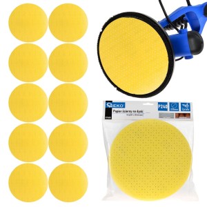 Papier ścierny na dysk – krążek z otworami 225mm P240 /żyrafa/ Geko