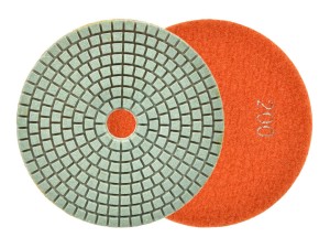 Tarcza polerska do szlifowania gresu na mokro 125mm GR200 Geko