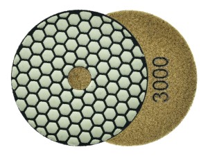 Tarcza polerska do szlifowania gresu na sucho 100mm GR3000 Geko