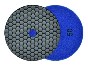 Tarcza polerska do szlifowania gresu na sucho 125mm GR50 Geko