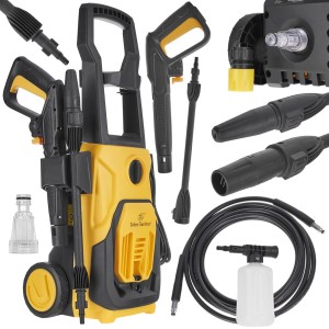 Myjka ciśnieniowa lekka ALUMINIOWA pompa 135BAR mobilna MOCNA M1800W ZESTAW John Gardener