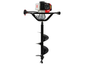 Świder spalinowy do gruntu + wiertło 25cm Geko