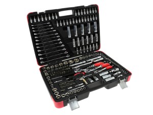 Zestaw profesjonalnych kluczy nasadowych 216el. 1/4" 3/8" 1/2" 25GW TVARDY PROFI