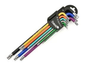 Klucze torx długie kolor T10-T50 9el. S2 TVARDY PROFI