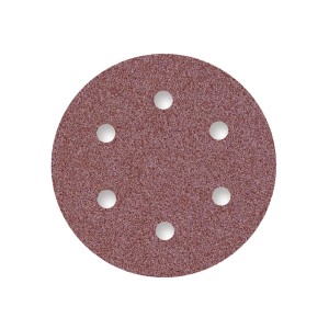 Papier ścierny do precyzyjnego szlifowania szlifierek do precyzyjnego szlifowania gipsu Menzer RED fi 150 K40 6 otworów  50 szt/opak.