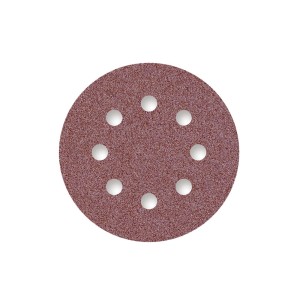 Papier ścierny do precyzyjnego szlifowania szlifierek do precyzyjnego szlifowania gipsu Menzer RED fi 125 K60 8 otworów  50 szt/opak.