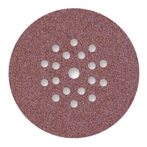 Papier ścierny do precyzyjnego szlifowania szlifierek do precyzyjnego szlifowania gipsu Menzer RED fi 225 K80 19 otworów  do precyzyjnego szlifowania gipsu 25 szt/opak.