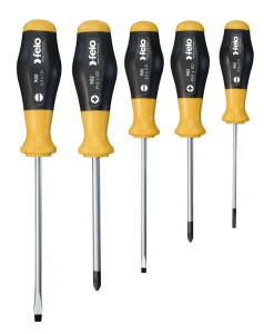 Zestaw 5 wkrętaków ergonomicznych FELO + nożyk Olfa