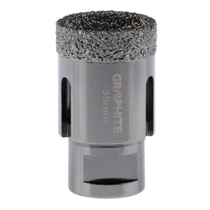 Otwornica diamentowa do płytek gresu kamienia 35 mm x M14 Graphite