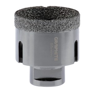 Otwornica diamentowa do płytek gresu kamienia 55 mm x M14 Graphite