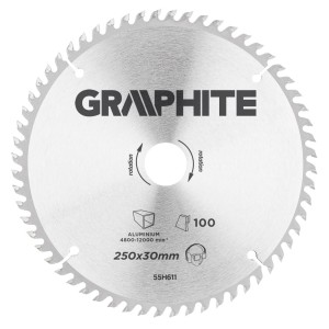 Tarcza do pilarki do aluminium widiowa 250x30 mm 100 zębów Graphite