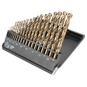 Wiertła do metalu HSS-Co ze stali szybkotnącej 1.0-10.0 mm, zestaw 19 szt. Graphite