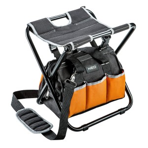 Stołek z torbą monterską praktyczny wygodny Neo Tools