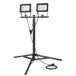 Reflektor podwójny naświetlacz budowlany 2x50W SMD LED 8500lm 230V na statywie 1.8m