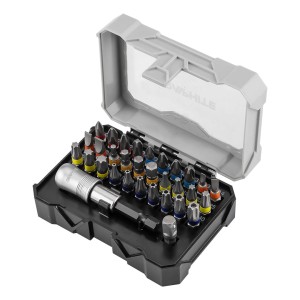 Zestaw bitów STALOWYCH CrV 25mm MAGNETYCZNY uchwyt 68 mm kpl. 32 szt.