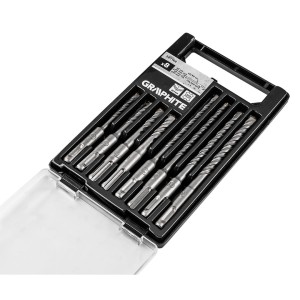 Zestaw wierteł do betonu SDS Plus z podwójną spiralą 5, 6, 8, 10 x 110 mm, 5, 6, 8, 10 x 160 mm