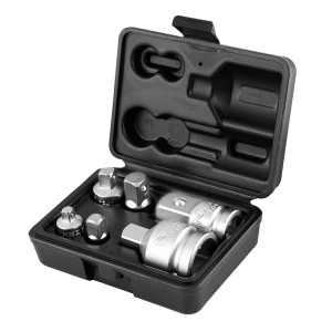 Zestaw adapterów STALOWYCH CrV do kluczy nasadowych, 6 szt. Neo Tools