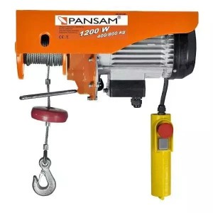 Wciągarka elektryczna 400/800kg 1200W wyłącznik zabezpieczający przed zerwaniem linyDedra