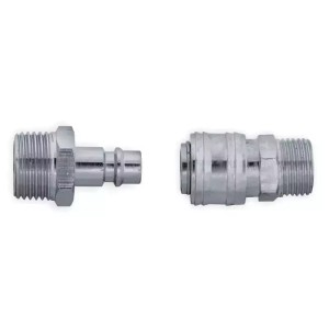 Komplet szybkozłączek gwint zewnętrzny 1/4" Dedra