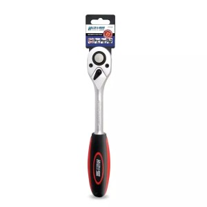 Grzechotka 1/2", 72T, CRV 6140, prosta dwu-mater.uchwyt Dedra