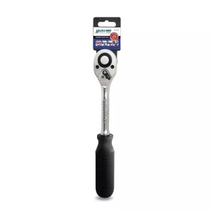 Grzechotka 1/2", 45T, CRV 6140, prosta jedno-mater.uchwyt Dedra