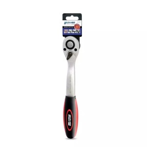 Grzechotka 1/2", 72T, CRV 6140, odgięta dwu-mater.uchwyt Dedra