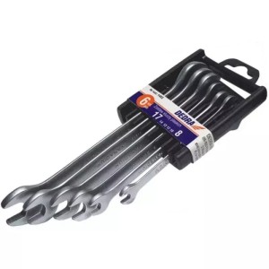 8szt.CrV 6-22 klucze PŁASKIE Dedra