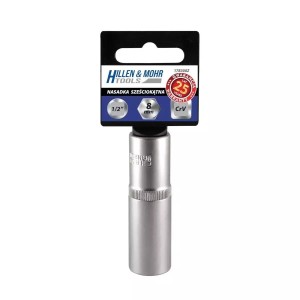 Nasadka długa 6kąt 1/2" 27 mm z przywieszką Dedra