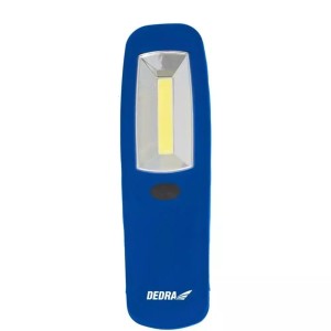 Latarka 3W COB LED, podłużna, z bateriami Dedra