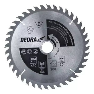 Piła tarczowa do drewna 60z śr.250x30 mm Dedra