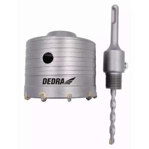 Wiertło koronkowe 100mm HM z uchwytem SDS+ Dedra