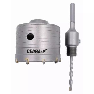 Wiertło koronkowe 100mm HM z uchwytem HEX Dedra
