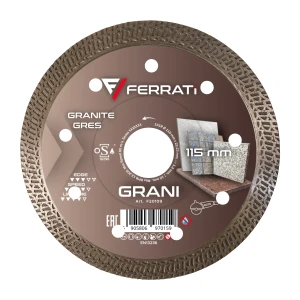 Tarcza diamentowa tnąca 115mm GRANI na sucho Ferrati