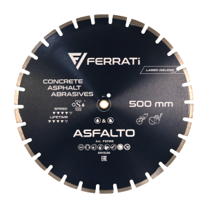 Tarcza diamentowa tnąca C1S 500mm ASFALTO na mokro sucho Ferrati