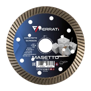 Tarcza diamentowa tnąca TURBO 125mm MASETTO na sucho Ferrati