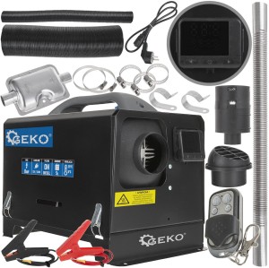 Nagrzewnica SAMOCHODOWA 8kW ogrzewanie postojowe 12V 230V na olej napędowy Geko