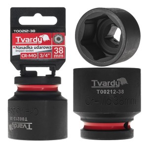 Nasadka udarowa stalowa CR-MO 3/4" 6-kąt 38mm  Tvardy