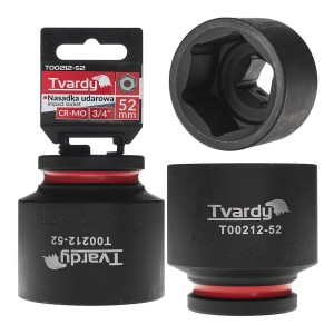 Nasadka udarowa stalowa CR-MO 3/4" 6-kąt 52mm  Tvardy