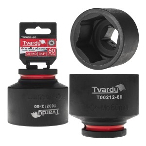 Nasadka udarowa stalowa CR-MO 3/4" 6-kąt 60mm  Tvardy