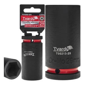 Nasadka udarowa stalowa CR-MO długa 3/4" 6-kąt 29mm  Tvardy
