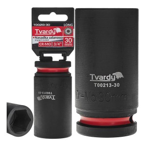 Nasadka udarowa stalowa CR-MO długa 3/4" 6-kąt 30mm  Tvardy
