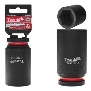 Nasadka udarowa stalowa CR-MO długa 3/4" 6-kąt 33mm  Tvardy