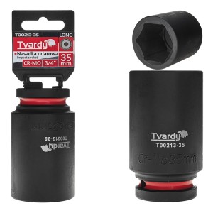 Nasadka udarowa stalowa CR-MO długa 3/4" 6-kąt 35mm  Tvardy