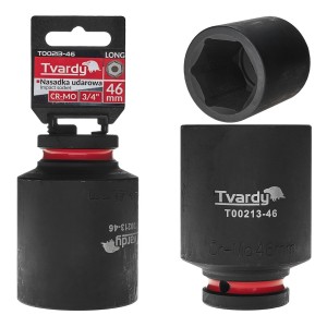 Nasadka udarowa stalowa CR-MO długa 3/4" 6-kąt 46mm  Tvardy