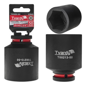Nasadka udarowa stalowa CR-MO długa 3/4" 6-kąt 50mm  Tvardy